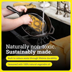 Lodge Seasoned Cast Iron Skillet - PFAS-Free, Non-Toxic Cookware - Use with an Oven, Stove, Grill, or Campfire - Naturally Non-Stick & Oven Safe - 12 Inches