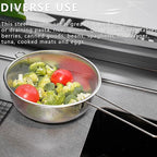 Metal Fine Mesh Strainer and Colander for Kitchen with Handle, Stainless Steel Pasta Strainer/Kitchen Funnel/Collander/Sifter for Strain/Wash Vegetables, Fruits, Spaghetti, Rice (7.8＂)