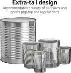 Hamilton Beach Smooth Edge Electric Automatic Can Opener for Kitchen with Easy Push Down Lever,Extra Tall,Includes Stainless Steel Scissors,Black and Chrome (76607),(Pack of 2)