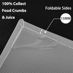 WK Flexible Plastic Cutting Boards Mats with Lip, Foldable Cutting Board for Kitchen Set of 3, Clear Cutting Boards, Nonslip Cutting Mats Sheets, BPA Free, Dishwasher Safe