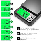 Mik-Nana Pocket Scale, 1000g x 0.01g Precision Gram Scale, Small Digital Scale Grams Ounces Grains, Kitchen Scale, Jewelry Scale for Gold, Gem, Coffee, Herb, Great for Travel Food Scale