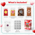 Baketivity Caramel Kisses Kids Baking Kit - Baking Set for Girls and Boys Ages 4-12 - Kids Cooking Kit with Premeasured Ingredients, Instructions, Video, STEM Activities