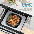 Midea MM12S2ASZ Microwave Oven, 1.2 cu.ft Drawer, Stainless Steel, Child Safety Lock