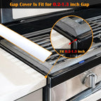 Silicone Stove Counter Gap Cover by Kindga, 21" Easy Clean Gap Filler Sealing Spills Between Kitchen Counter, Appliances,Stovetop, Oven, Washing Machine, Washer, Dryer Set of 2 (White)