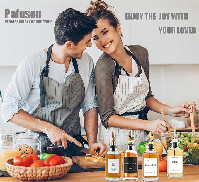 Pafusen 2 Pack Weighted Liquor Pour Spout, Auto Flip Olive Oil Dispenser Spout, Pour Spout for Liquor Bottles, Olive Oil Spout, Bottle Pourers for Alcohol Wine Syrup Home Bar Accessories Rose Gold