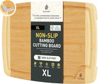 Bamboo Cutting Board Set Non Slip Feet Over Sink Acrylic Counter Lip Glass Plastic Smart Clear Countertop Marble Organizer Engraved Holder Flexible Round Black Stone Thin Bar White Commercial Metal