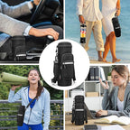 Portable Blender with Insulated Carrying Case & Recipe Book-20 OZ USB-C Rechargeable Personal Juicer for Smoothies & Protein Drinks, Mini Small Blender Cup with 6 Blades for Shakes, Travel Lid