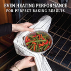 PLASTICPRO 6.5'' Inch Round Tin Foil Pans Disposable Aluminum, Freezer & Oven Safe - For Baking, Cooking, Storage, Roasting, & Reheating, Deep Pack of 20