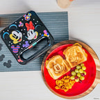 Uncanny Brands Disney Mickey and Minnie Mouse Sandwich Maker - Small Kitchen Appliance