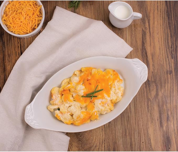 HIC Kitchen HIC Kitchen Oval Au Gratin Baking Dish Set, Fine White Porcelain, 10-Inch, Set of 4 Au Gratin Baking Dish Set, Fine White Porcelain, 10-Inch, Set of 4