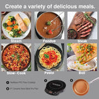 Nuwave PIC Flex with 9-inch Anodized Duralon, Non-Stick Fry Pan, Portable, Powerful Induction Cooktop, 6.5-Inch Heating Coil