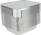 Stock Your Home 9x13 Aluminum Trays with Lids (10 Pack) – Disposable Half Size Deep Pans for Cooking, Storage, BBQ, Grilling, Catering