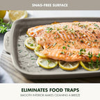 GreenPan Premiere Ovenware Healthy Ceramic Nonstick 18" x 13" Half Rectangular Baking Pan, PFAS-Free, Warp-Free Bakeware, Durable Quick Heating Tray, Oven Safe to 600F, Dishwasher Safe, Taupe