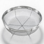 Fine Mesh Strainer for Kitchen, Stainless Steel Colander Bowl for Pasta, Rice, Fruit, Metal Net Baskets with Resting Base - Strain, Drain, Rinse (Diameter 7.48 inch)