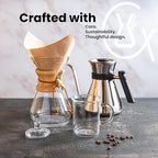 Chemex Pour-Over Glass Coffeemaker - Classic Series - 3-Cup - Exclusive Packaging