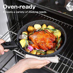 GiPP Ceramic Pots and Pans Set Non Stick, Nonstick Detachable Handle Cookware Sets, Non Toxic Induction Kitchen Pot and Pan with Removable Handle, Healthy RV Cookware, Dishwasher ＆Oven Safe, 7 Piece