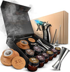 Cocktail Smoker Kit - 8 Wood Chips - 4 Flame Jet Torch - Old Fashioned Cocktail Kit - Whiskey Gift for Men for Him - Whiskey Smoker Kit - Bourbon Smoker
