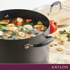 Anolon Advanced Home Hard-Anodized Nonstick Open Stock Cookware (10 Qt Stock Pot, Moonstone)