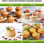 2 Pack 24 Cups Silicone Mini Muffin Pan with Metal Reinforced Frame Silicone Molds Parents Stepdad Pawpaw Who Want Nothing Everything Future Groom Bride Law Christmas Xmas Happy Birthday Gifts Ideal