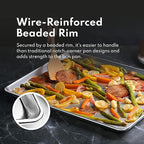 New Star Foodservice Commercial-Grade 18-Gauge Aluminum Sheet Pan/Bun Pan (13 L x18 W x1 H (Half Size) Measure Oven)