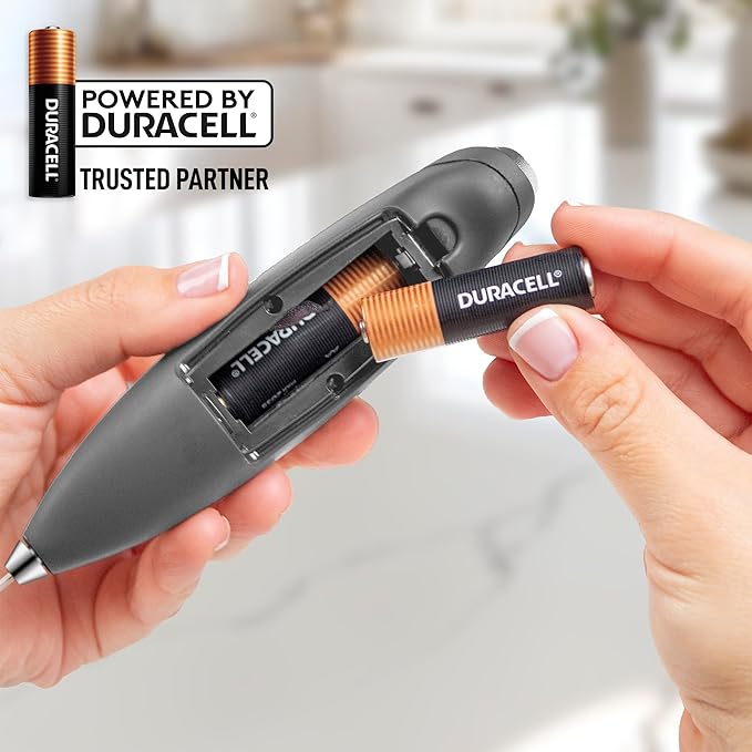 Zulay Kitchen Milk Frother Handheld Electric Whisk with AA Duracell Batteries – Durable Drink Mixer for Coffee, Lattes, Cappuccinos & More - Charcoal
