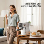 Kismile 20-Bar Espresso Machines,Professional Espresso Maker with Milk Frother Steam Wand for Latte&Cappuccino,Coffee Machine with Removable Water Tank for Home/Office
