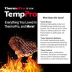 TempPro TP710 Instant Read Thermometer for Cooking, 2-in-1 Meat Thermometer Digital with 2 Probes & 2 Temperature Display, Kitchen Thermometer for Oven, Grilling, Smoker, BBQ (Previously ThermoPro)