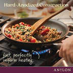 Anolon Advanced Home Hard-Anodized Nonstick Tapered Sauce Pan/Saucepot, 4.5-Quart (Bronze)