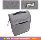 HOMEST Stand Mixer Dust Cover Compatible with KitchenAid 5/4.5 Quart Bowl Lift, Zipper Pocket for Various Kitchen Appliance Accessories, Grey (Patent Design)