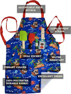 Kids Apron - cooking, gardening, artist, painting, cleaning, baking, pottery, chef, kitchen - gift boys, girls