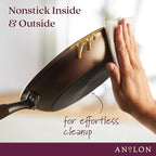 Anolon Advanced Home Hard-Anodized Nonstick Open Stock Cookware (8.5 Qt. Wide Stockpot, Bronze)