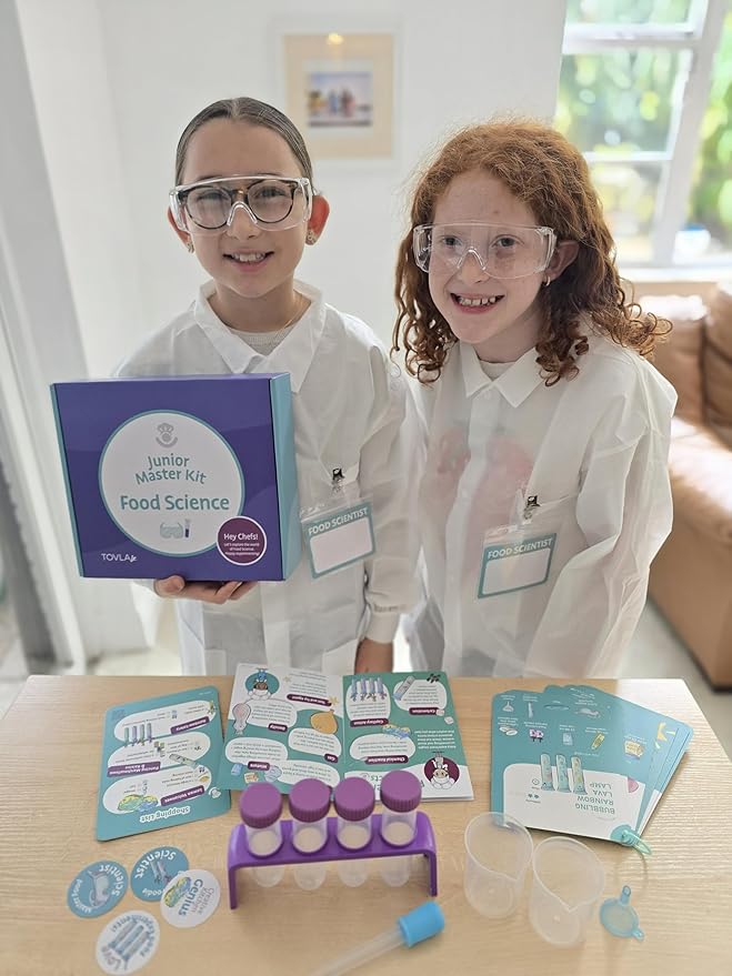 Tovla Jr. My First Food Science Kit – Edible Slime + Fun Experiments – STEM Montessori-Inspired Activity Set for Ages 5-8