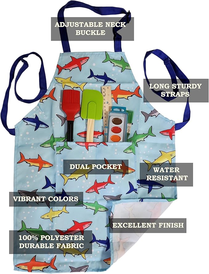 Kids Apron - cooking, gardening, artist, painting, cleaning, baking, pottery, chef, kitchen - gift boys, girls