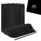 Prestee Plastic Coffee Stirrers, 4000ct, 5.5 Inches - Plastic Coffee Straws, Coffee and Drink Stir Sticks, Cocktail Swizzle Sticks, Disposable Stir Sticks, Drinking Straws for Coffee and Cocktails