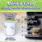 Quick & Clean [12-Pack] Keurig Cleaning Pods - K Cup Cleaner Pod For Keurig - 2.0 Coffee Machine Compatible, Removes Stains, Non-Toxic and Eco-Friendly