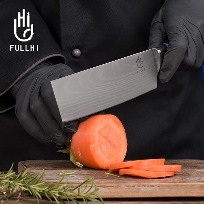 FULLHI Knife Set, 14pcs Japanese Knives Set, Multiple Colour Premium German Stainless Steel Chef Knife Set