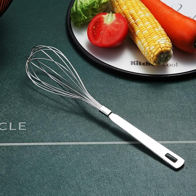 Whisk, Berglander Whisks For Cooking, Stainless Steel Balloon Whisk, Sturdy Kitchen Wire Whisk Set for Cooking, Baking, Blending, Whisking, Beating, Stirring, Dishwasher Safe, Easy to Clean