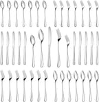 MUTNITT 30 Pcs Silverware Set Service for 6,Premium Stainless Steel Flatware Set,Mirror Polished Cutlery Utensil Sets,Durable Kitchen Eating Tableware Sets,Include Fork Knife Spoon,Dishwasher Safe