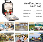 Lovoeo Lunch box Lunch bag for men women Insulated Lunchbox Lunch bags for Work Picnic Travel (Thicken purple)