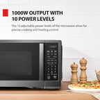 TOSHIBA ML4-EM12PA(BS) Countertop Microwave Oven with Stylish Design As Kitchen Essentials, Smart Sensor, 13 Auto Menus&Mute Function, 1.2 Cu Ft with 12.4" Turntable, 1000W, Black Stainless Steel