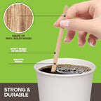 1000 Count Wooden Coffee Stir Sticks, Bulk Wood Stirrers for Coffee and Tea, Disposable Drink Stirrers for Hot Drinks, 7.5 Inch Wooden Coffee Stirrers for Home, No Plastic Stir Sticks