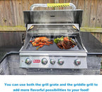 16517 Full-Size Griddle Insert for Bull 30" 4 Burner Grill Angus 47628 47629 Outlaw 26038 26039,Bull Premium Grill 18248 18249,Non-stick Carbon Steel Flat Top Cooking Plate Replacement for Bull 65073