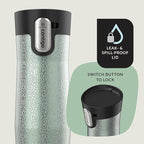 Contigo AUTOSEAL West Loop Vacuum-Insulated Stainless Steel Travel Mug with Easy-Clean Lid 16 oz