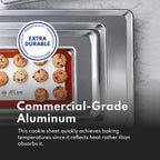 New Star Foodservice Commercial-Grade 18-Gauge Aluminum Sheet Pan/Bun Pan (18 L x26 W x1 H (Full Size) XL Size Measure Oven)