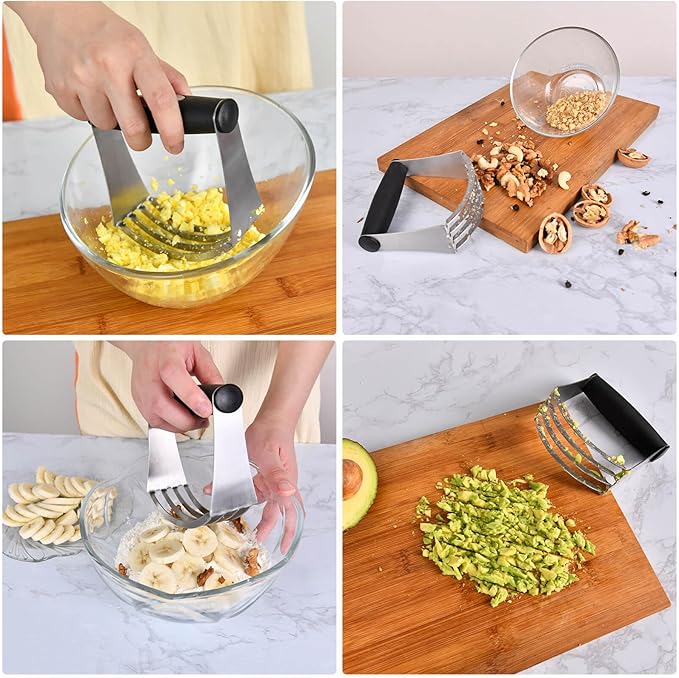 Biscuit Cutter,Pastry Cutter, Bench Scraper, Silicone Pastry Dough Baking Mat Set, Baking Tools and Accessories Kit