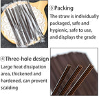 KBG Coffee Stir Sticks 200 PCS, 6.7 Inch Three Hole Disposable Plastic Sip Stir Sticks, Individually Wrapped Cocktail Stirrers