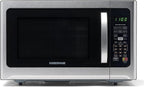 Farberware 1.2 Cu. Ft. Countertop Microwave Oven – 1000 Watts Power, Smart Sensor Auto Cook Settings, Defrost, Easy Clean and Child Safety Lock - Stainless