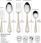 Mikasa Cameo Gold 65 Piece Flatware Set, Service for 12