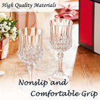 Plastic Wine Glasses, Plastic Goblets Vintage Style Cordial Unbreakable Drinking Glasses, Reusable Drinkware for Wedding Reception, Grand Event Party Supplies,Mother's Day(48, Transparent)