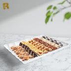 6 Pack White Serving Tray - 9 x 13 Inch, Heavy Duty White Serving Trays and Platters for Party - Premium Serving Platters
